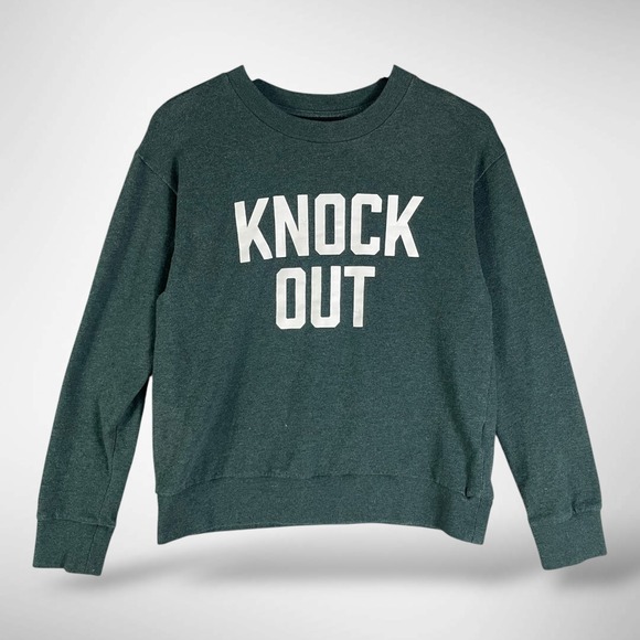 Banana Republic Tops - Banana Republic Knock Out‎ Crewneck Sweatshirt Dark Green Women's Small